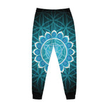 Vishuddha Chakra Spiritual Print Jogger Pants
