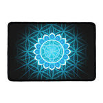 Vishuddha Chakra Spiritual Print Kitchen Mat