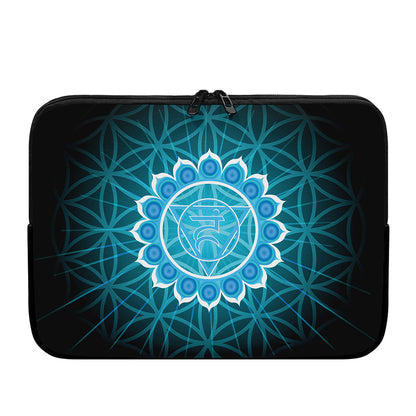 Vishuddha Chakra Spiritual Print Laptop Sleeve