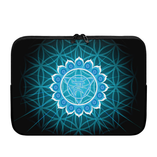 Vishuddha Chakra Spiritual Print Laptop Sleeve