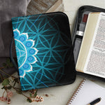 Vishuddha Chakra Spiritual Print Leather Bible Cover