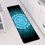 Vishuddha Chakra Spiritual Print Long Kitchen Mat