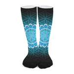 Vishuddha Chakra Spiritual Print Long Socks