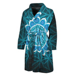 Vishuddha Chakra Spiritual Print Men's Bathrobe