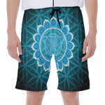 Vishuddha Chakra Spiritual Print Men's Beach Shorts