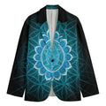 Vishuddha Chakra Spiritual Print Men's Blazer