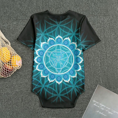 Vishuddha Chakra Spiritual Print Men's Bodysuit