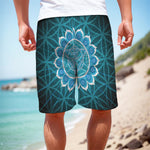 Vishuddha Chakra Spiritual Print Men's Cargo Shorts