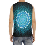 Vishuddha Chakra Spiritual Print Men's Fitness Tank Top