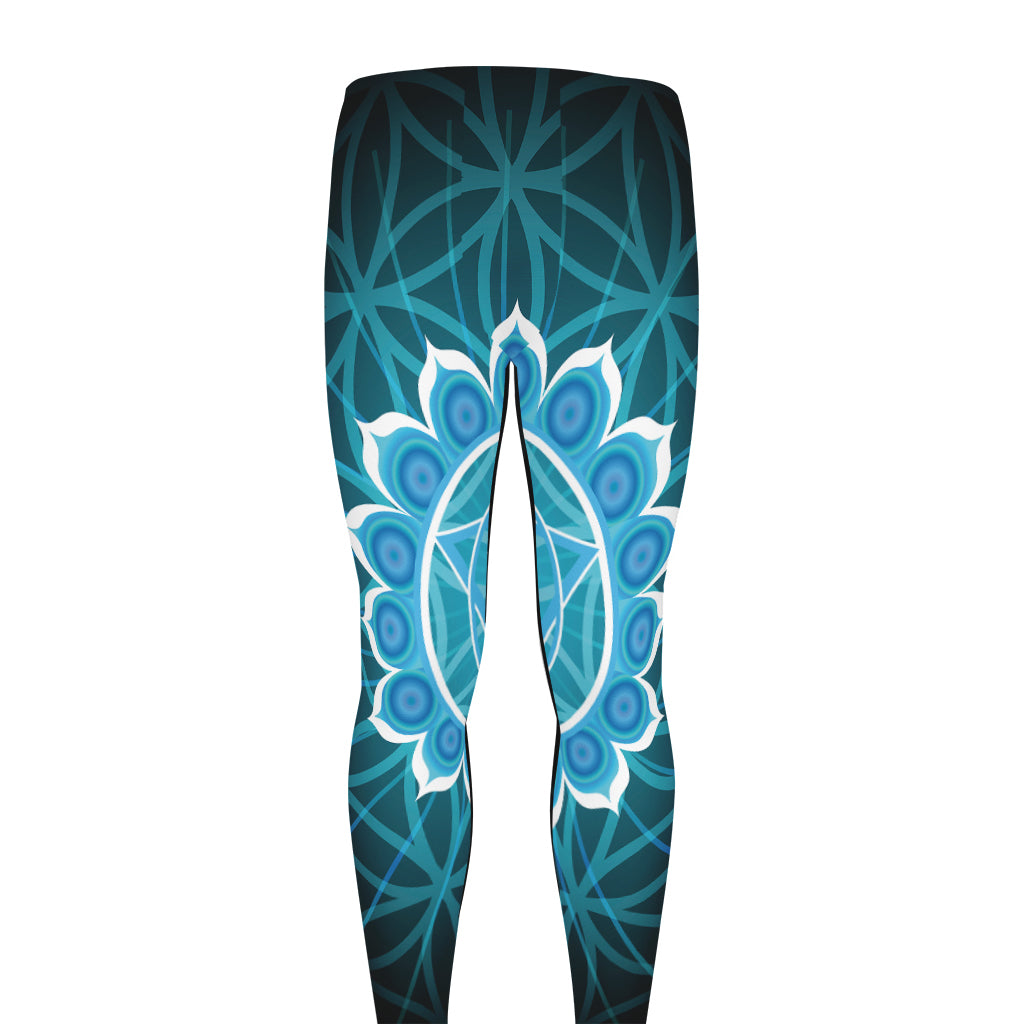 Vishuddha Chakra Spiritual Print Men's leggings