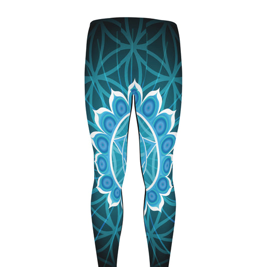Vishuddha Chakra Spiritual Print Men's leggings