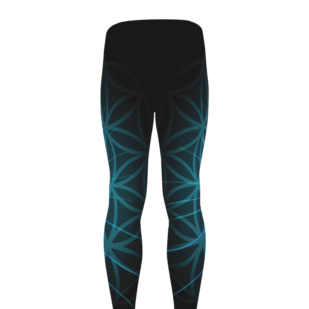 Vishuddha Chakra Spiritual Print Men's leggings