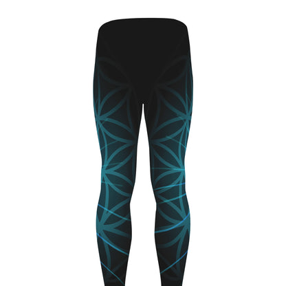 Vishuddha Chakra Spiritual Print Men's leggings