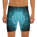 Vishuddha Chakra Spiritual Print Men's Long Boxer Briefs