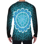 Vishuddha Chakra Spiritual Print Men's Long Sleeve T-Shirt