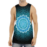 Vishuddha Chakra Spiritual Print Men's Muscle Tank Top