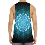 Vishuddha Chakra Spiritual Print Men's Muscle Tank Top