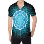Vishuddha Chakra Spiritual Print Men's Shirt