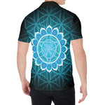 Vishuddha Chakra Spiritual Print Men's Shirt