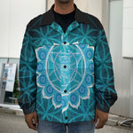Vishuddha Chakra Spiritual Print Men's Shirt Jacket
