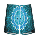 Vishuddha Chakra Spiritual Print Men's Sports Shorts