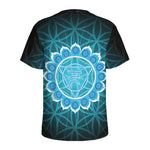 Vishuddha Chakra Spiritual Print Men's Sports T-Shirt