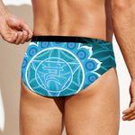 Vishuddha Chakra Spiritual Print Men's Swim Briefs