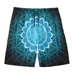 Vishuddha Chakra Spiritual Print Men's Swim Trunks