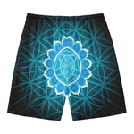 Vishuddha Chakra Spiritual Print Men's Swim Trunks