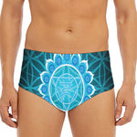 Vishuddha Chakra Spiritual Print Men's Triangle Swim Briefs
