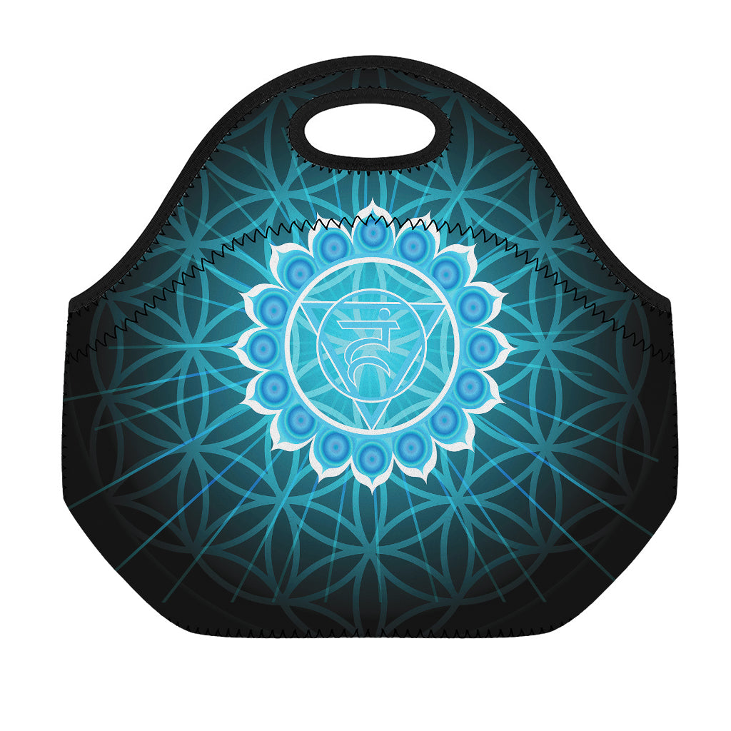 Vishuddha Chakra Spiritual Print Neoprene Lunch Bag