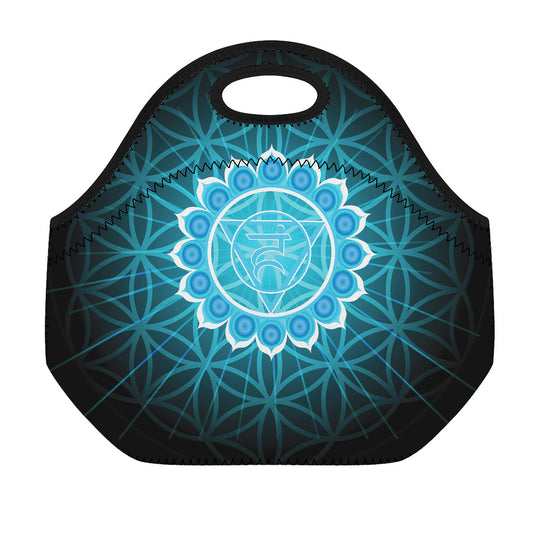 Vishuddha Chakra Spiritual Print Neoprene Lunch Bag