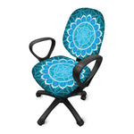 Vishuddha Chakra Spiritual Print Office Chair Cover