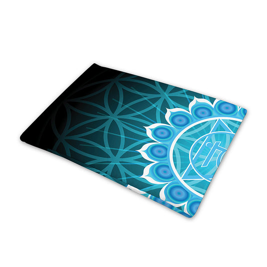 Vishuddha Chakra Spiritual Print Pet Cooling Mat Cover
