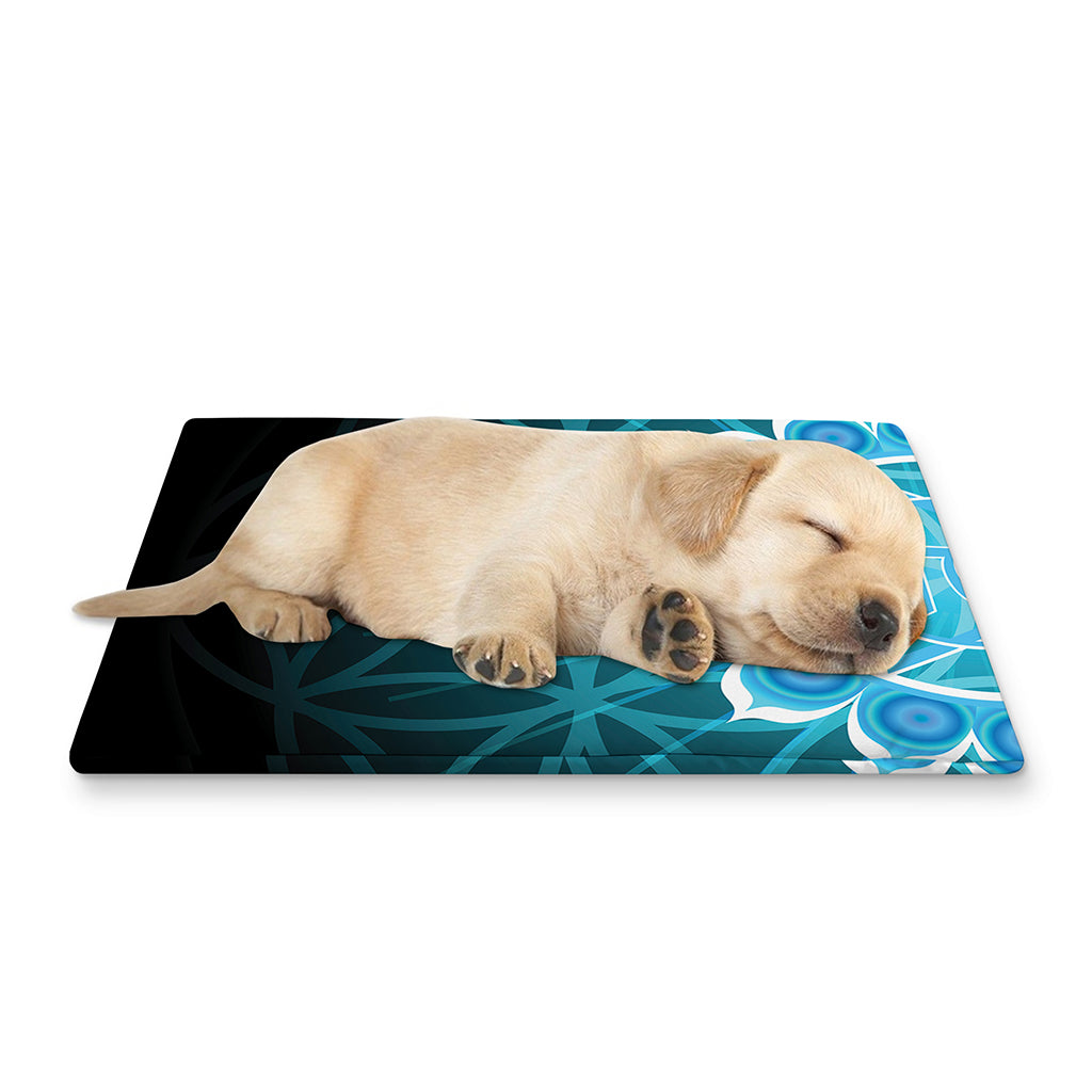 Vishuddha Chakra Spiritual Print Pet Cooling Mat Cover