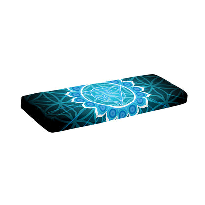 Vishuddha Chakra Spiritual Print Piano Keyboard Cover