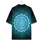 Vishuddha Chakra Spiritual Print Rayon Hawaiian Shirt