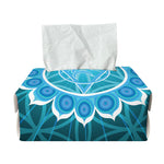 Vishuddha Chakra Spiritual Print Rectangle Tissue Box Cover