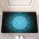 Vishuddha Chakra Spiritual Print Rubber Doormat