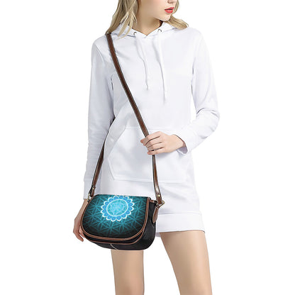 Vishuddha Chakra Spiritual Print Saddle Bag