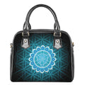 Vishuddha Chakra Spiritual Print Shoulder Handbag