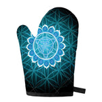 Vishuddha Chakra Spiritual Print Single Oven Mitt