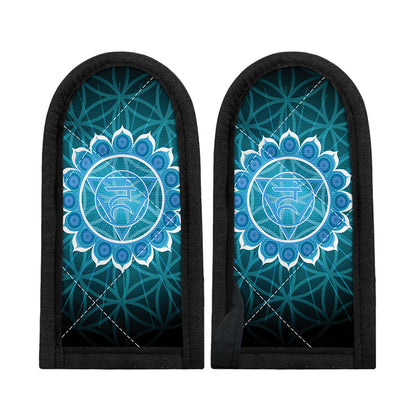 Vishuddha Chakra Spiritual Print Skillet Handle Cover