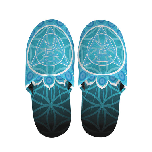 Vishuddha Chakra Spiritual Print Slippers