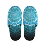 Vishuddha Chakra Spiritual Print Slippers