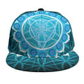Vishuddha Chakra Spiritual Print Snapback Cap