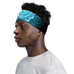 Vishuddha Chakra Spiritual Print Sports Headband