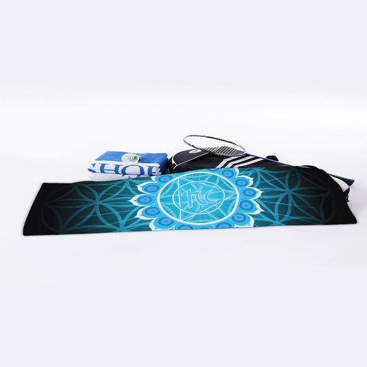 Vishuddha Chakra Spiritual Print Sports Towel