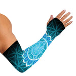 Vishuddha Chakra Spiritual Print Sun Protection Arm Sleeves