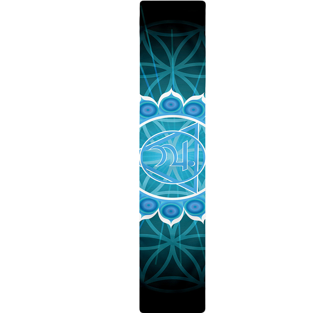 Vishuddha Chakra Spiritual Print Table Runner